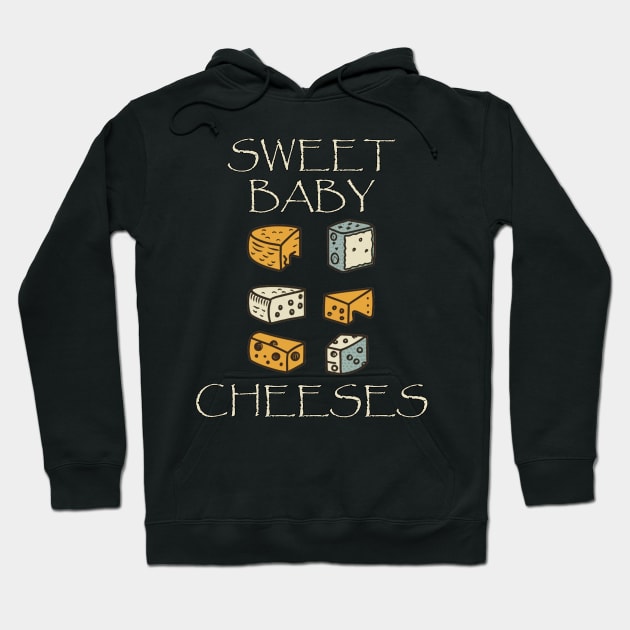 Cheese Lover Funny Sweet Baby Cheeses Hoodie by tamdevo1